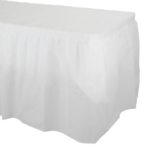 Pack of 6 Form Function Disposable Plastic Banquet Party Table Skirt 13 - All