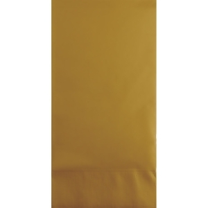 Club Pack of 192 Glittering Gold 3-Ply Disposable Party Paper Guest Napkins 8 - All