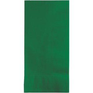 Club Pack of 600 Emerald Green 2-Ply Disposable Party Paper Guest Napkins 8 - All
