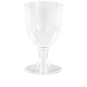 Club Pack of 72 Clear Reusable Stemmed Wine Party Drinking Glasses 5 oz - All