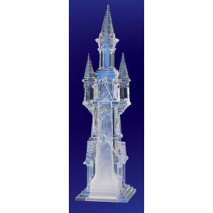 Pack of 8 Icy Crystal Decorative Religious Narrow Church Figurines 8.9 - All