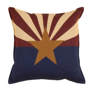Set of 2 State Flag of Arizona Square Decorative Tapestry Throw Pillows 17 - All