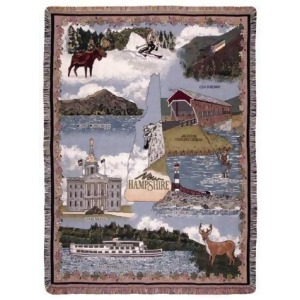 State of New Hampshire Tapestry Throw Blanket 50 x 60 - All