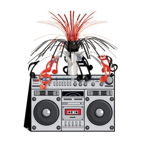 Pack of 12 Boom Box 80's Theme Party 3-D Cascading Centerpiece Decorations 14 - All