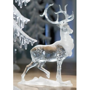 Pack of 4 Icy Crystal Decorative Caribou Figurines 10.6 - All