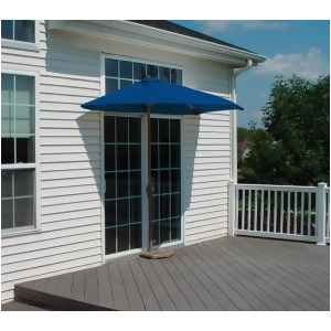 7.5' Half Canopy Patio Market Umbrella Blue Olefin - All