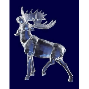 Pack of 4 Icy Crystal Decorative Christmas Moose with Head Up Figurines 10.6 - All