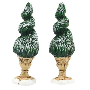 Department 56 Tudor Gardens Spiral Shrubs Set of 2 Village Accessory #4047589 - All