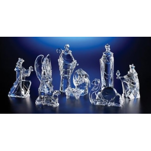 Pack of 2 Icy Crystal Religious Christmas Nativity Figurines 8.8 - All
