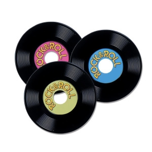 Pack of 36 Vintage Style 50's Themed Rock Roll Record Party Decorations 9 - All