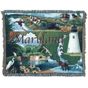 State of Maryland Tapestry Throw Blanket 50 x 60 - All
