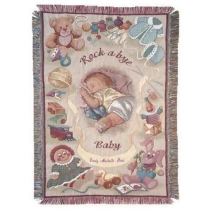 Rock a Bye Baby New Baby Mini Tapestry Throw Blanket 40 x 50 - All
