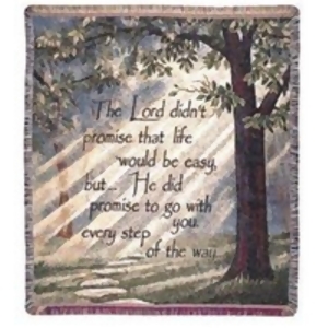 Every Step of the Way Inspirational Tapestry Throw Blanket 50 x 60 - All