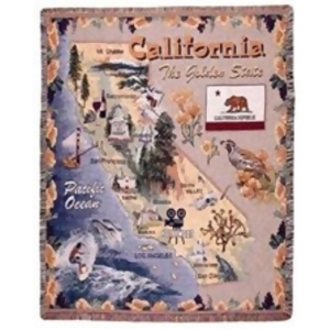 State of California Tapestry Throw Blanket 50 x 60 - All