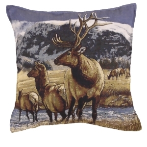 Set of 2 A Distant Call Rural Nature Square Decorative Tapestry Throw Pillows 17 - All