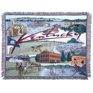 State of Kentucky Tapestry Throw Blanket 50 x 60 - All