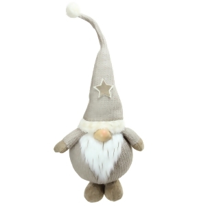 29.5 Plush and Portly Champagne Gnome Decorative Christmas Tabletop Figure - All
