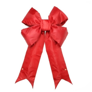 46 x 68 Commercial Structural 4-Loop Red Indoor/Outdoor Christmas Bow Decoration - All