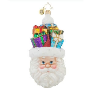 Christopher Radko Glass Gifts on my Mind Santa Claus Christmas Ornament #1017639 - All