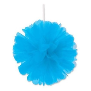 Club Pack of 24 Wispy Turquoise Decorative Tulle Balls Hanging Decorations 8 - All