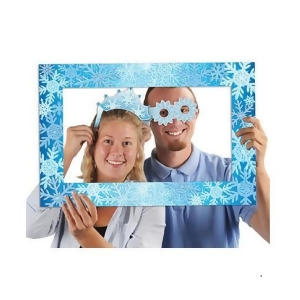 Club Pack of 12 Winter Snowflakes Photo Fun Frame Novelty Party Decorations 23.5 - All