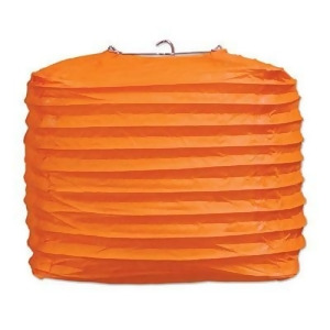 Club Pack of 24 Orange Square Paper Lantern Hanging Party Decorations 8 - All