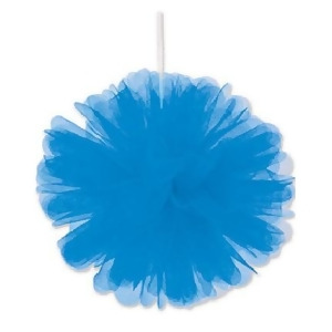 Club Pack of 24 Wispy Blue Decorative Tulle Balls Hanging Decorations 8 - All