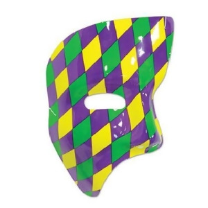 Pack of 24 Harlequin Designed Mardi Gras Party Phantom Mask Costume Accessories - All