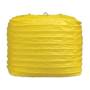 Club Pack of 24 Yellow Square Paper Lantern Hanging Party Decorations 8 - All