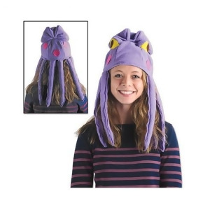 Pack of 6 Lavender Purple Plush Eight-Legged Octopus Costume Party Hat 20 - All