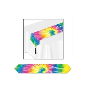 Pack of 12 Groovy Tie-Dyed Table Runner Party Decorations 72 - All