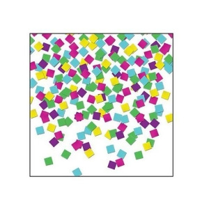 Pack of 6 Multi-Color 8-Bit Square Video Gamer Celebration Confetti Bags 0.5 oz. - All