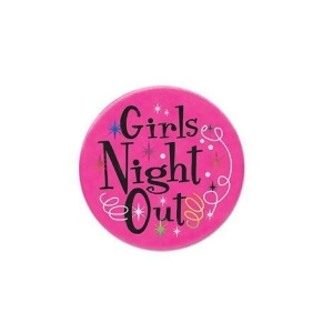 Pack of 6 Pink Girls Night Out Bachelorette Satin Button Accessories 2 - All