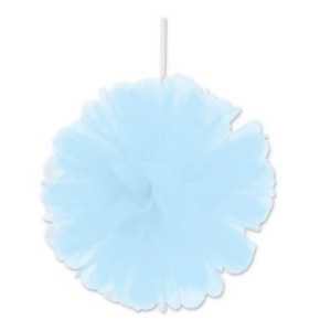 Club Pack of 24 Wispy Light Blue Decorative Tulle Balls Hanging Decorations 8 - All