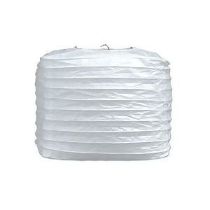 Club Pack of 24 White Square Paper Lantern Hanging Party Decorations 8 - All
