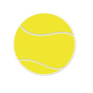 Pack of 12 Large Yellow Tennis Ball Cutout Party Decorations 10 - All