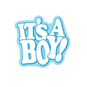 Pack of 12 It's a Boy Sky Blue and White Baby Shower Cutout Party Decorations 21 - All
