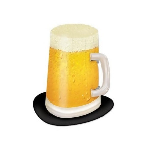 Pack of 12 Black and Gold Cold Beer Mug Super Party High Hat Costume Accessories 10 - All