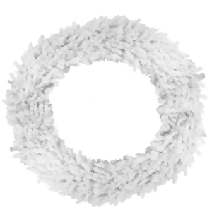 72 Huge White Canadian Pine Artificial Christmas Wreath Unlit - All