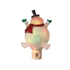 6.5 Let It Snow Snowman Projection Night Light - All