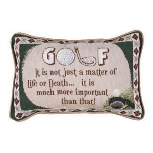 Set of 2 Funny Golf Quote Decorative Throw Pillows 9 x 12 - All