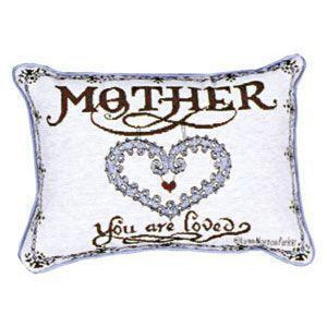 Set of 2 Mother Heart Decorative Throw Pillows 9 x 12 - All