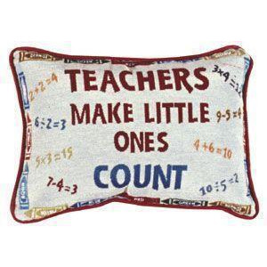 Set of 2 Teacher Saying Decorative Throw Pillows 9 x 12 - All
