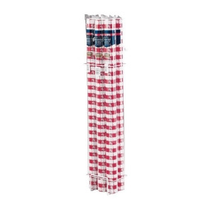 Pack of 6 Red Gingham Disposable Plastic Banquet Party Table Cloth Rolls 100' - All