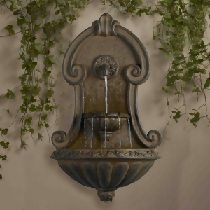 33 Italian Style Copper Finish Cascading Outdoor Patio Garden Wall Water Fountain - All