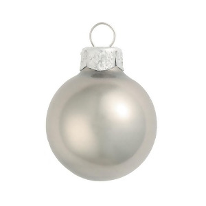 12Ct Metallic Silver Glass Balls Christmas Ornaments 2.75 70mm - All