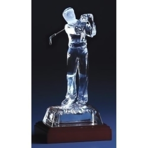 Pack of 2 Icy Crystal Led Lighted Golf Player Sports Figures 8.5 - All