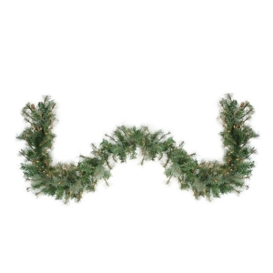 9' x 12 Pre-Lit Country Mixed Pine Artificial Christmas Garland Clear Lights - All