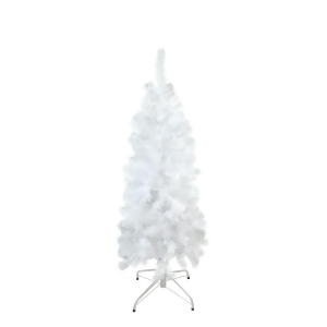 4.5' x 24 White Winston Pine Pencil Artificial Christmas Tree Unlit - All