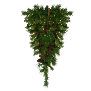 30 Pre-Lit Dakota Red Pine Artificial Christmas Teardrop Swag Clear Dura Lights - All